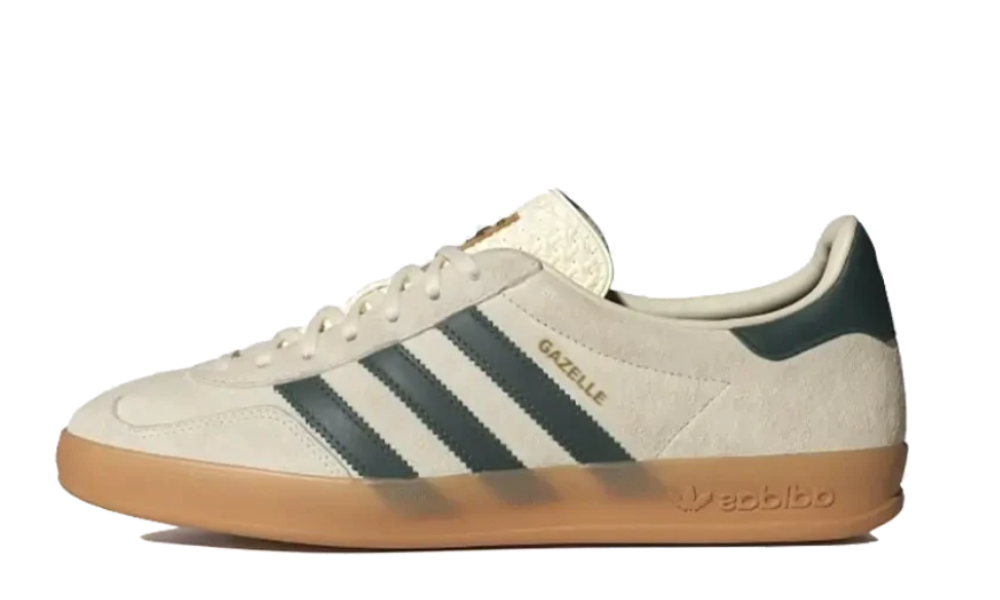 Adidas Gazelle Indoor Cream White Collegiate Green Gum