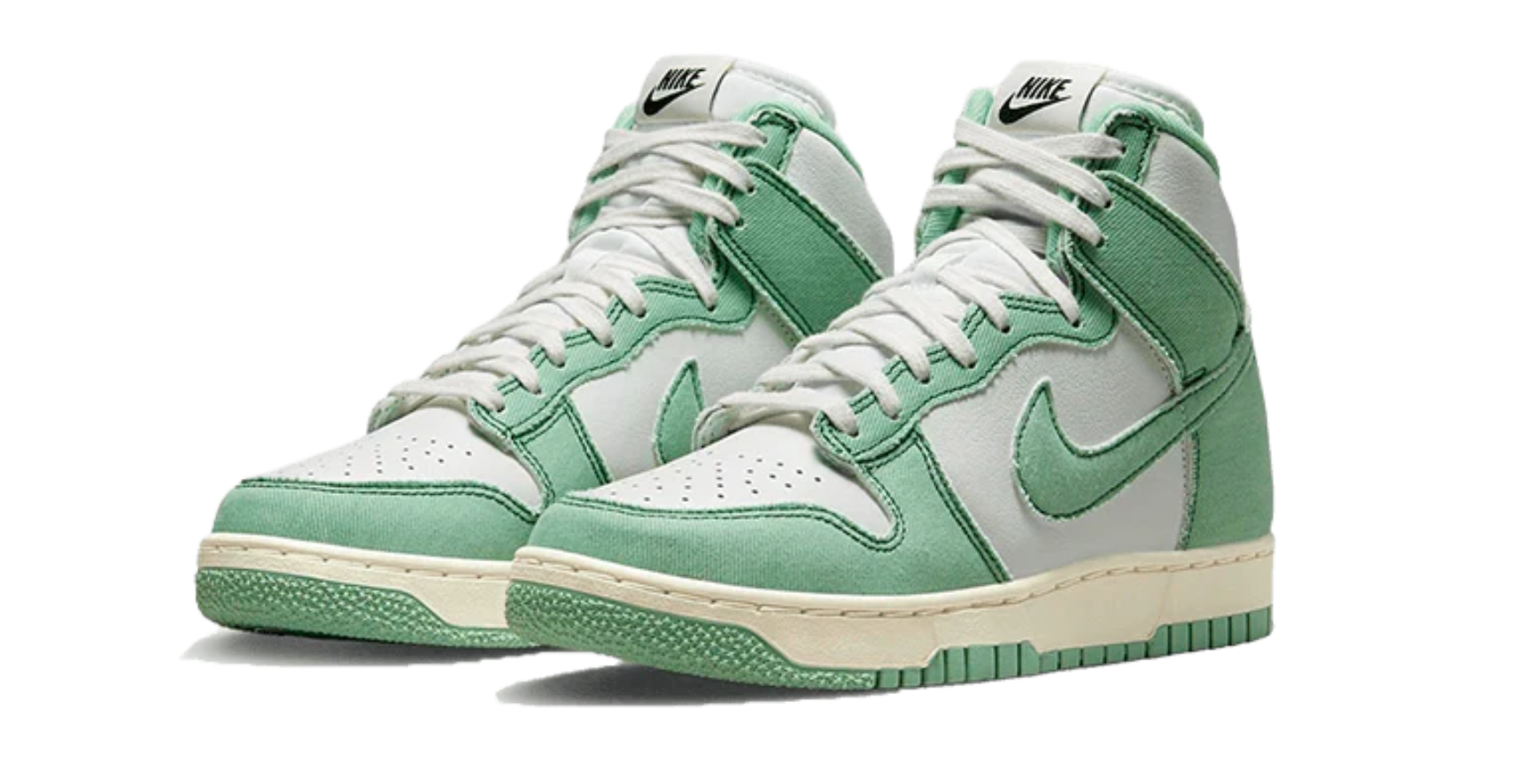 Nike Dunk High 1985 Green Denim Nuove e Autentiche al 100 Mr.Reseller