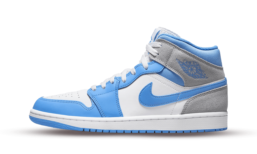 Air Jordan 1 Mid University Blue Grey - Nuove e Autentiche Air Jordan 1 Mid University Blue Grey - Nuove e Autentiche