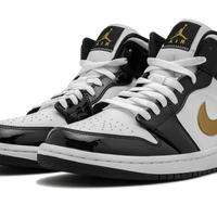 Jordan 1 patent sales black white gold