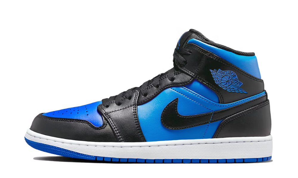Air Jordan 1 Mid Black Royal Blue