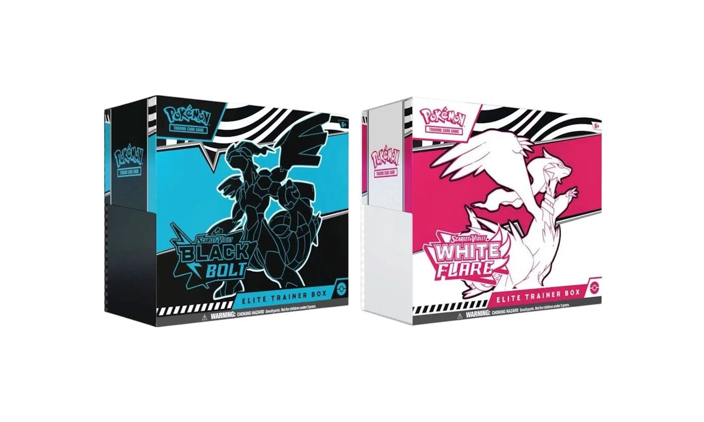 2025 Pokémon Scarlet & Violet Black Bolt & White Flare Elite Trainer Box - POKE-2PS&VB-MULTI