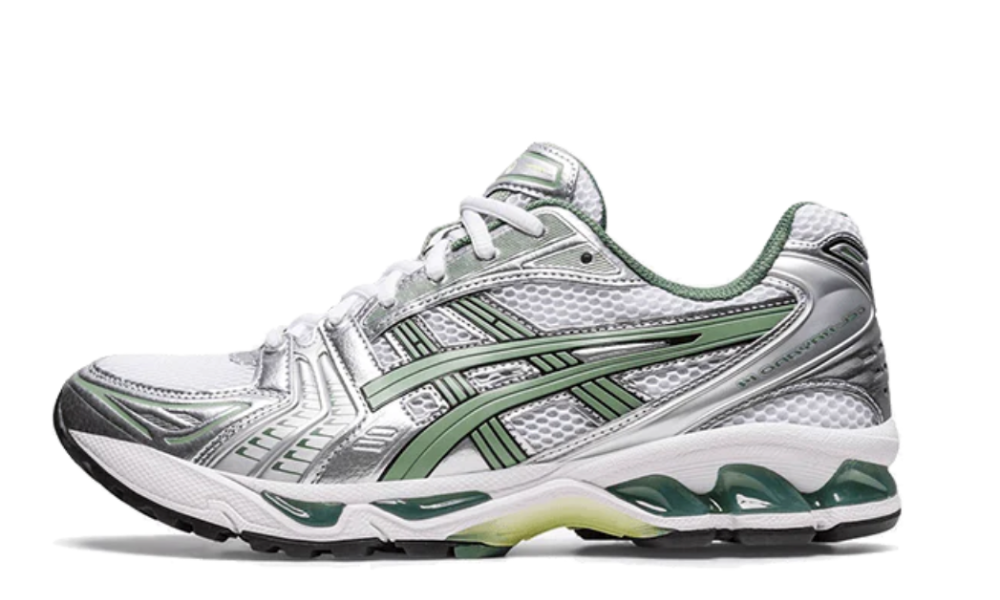ASICS Gel-Kayano 14 White Pure Silver Slate Grey Sage