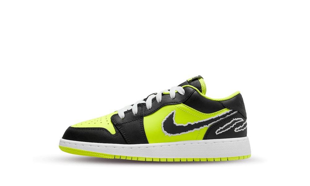 Air Jordan 1 Low SE Black Cat Volt
