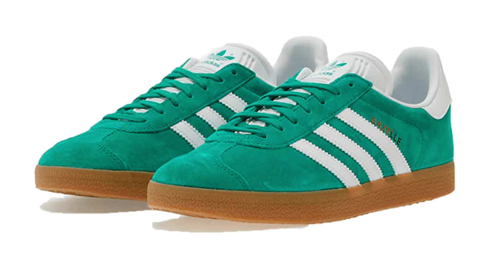 Scarpe da ginnastica verdi collezione adidas gazelle