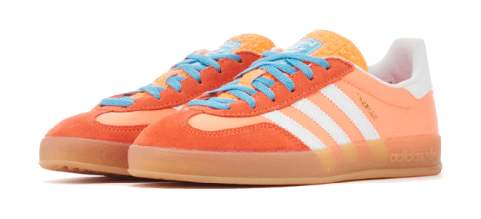 Scarpe da ginnastica arancio collezione adidas gazelle