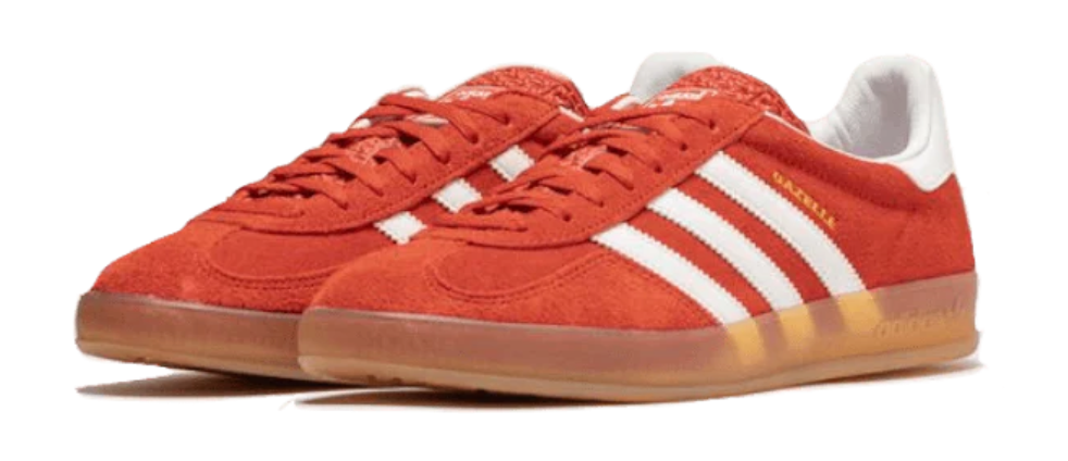 Scarpe da ginnastica arancioni collezione adidas gazelle