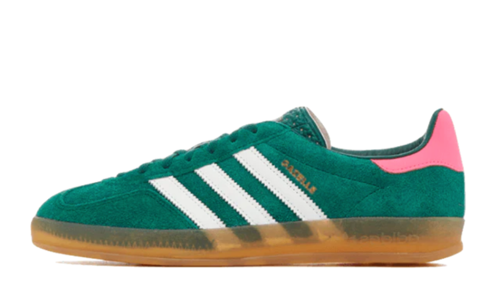 Scarpe da ginnastica verdi e rosa collezione adidas gazelle