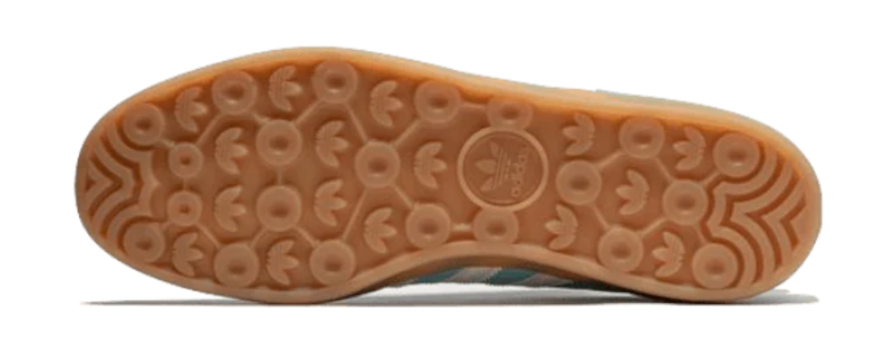 Scarpe da ginnastica celesti e arancio collezione adidas gazelle