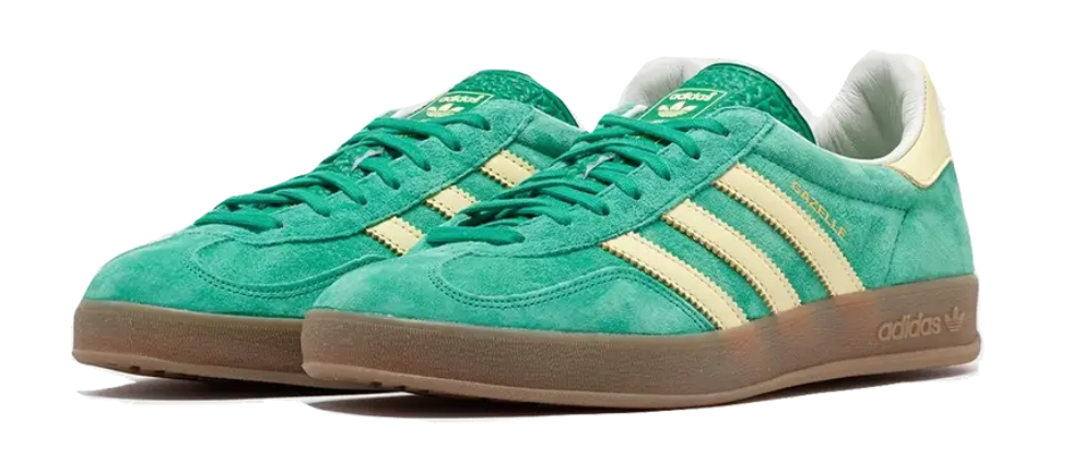 Scarpe da ginnastica verdi collezione adidas gazelle