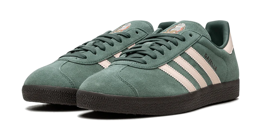 Scarpe da ginnastica verdi collezione adidas gazelle