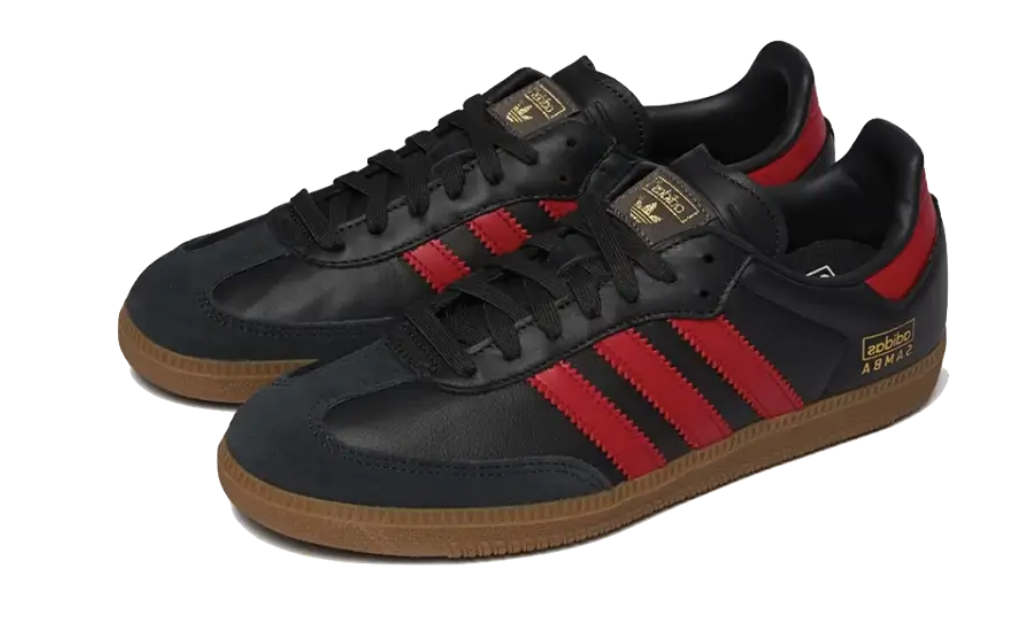 Scarpe da ginnastica nere e rosse collezione adidas