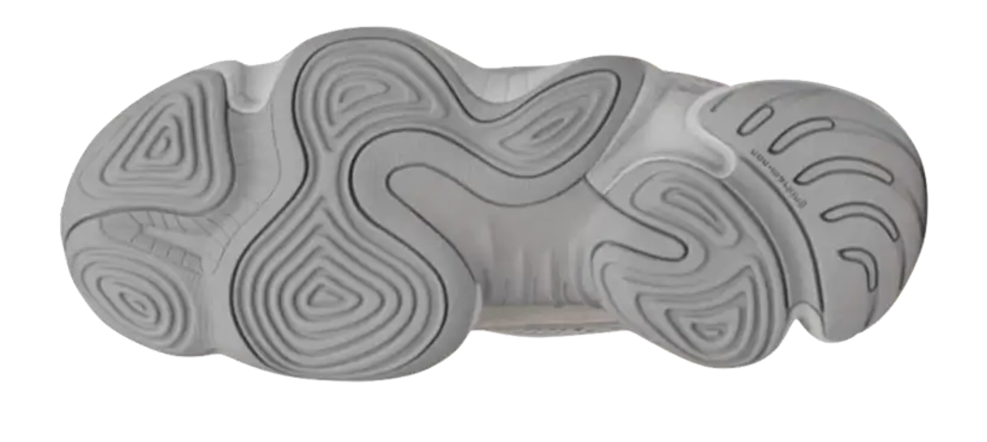 Scarpe da ginnastica grigie collezione yeezy 500