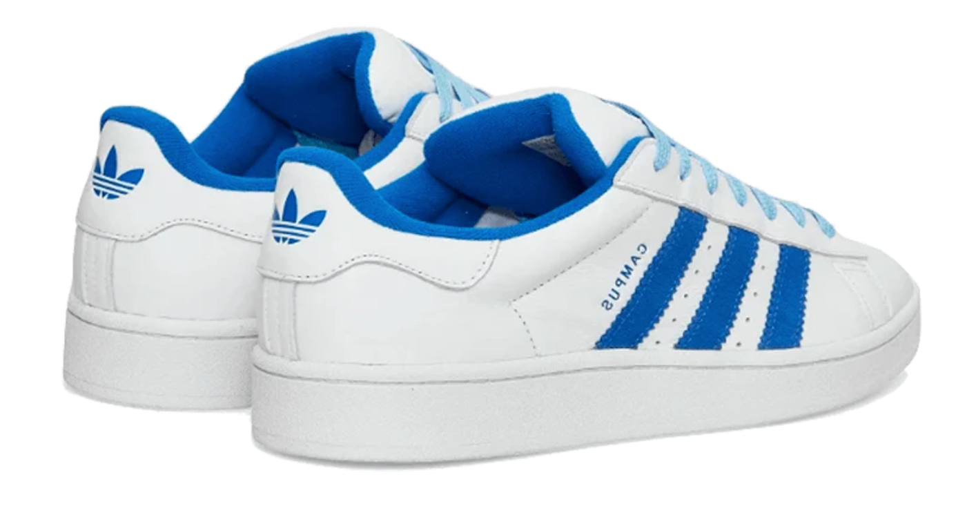 Scarpe da ginnastica bianche e blu collezione Adidas campus