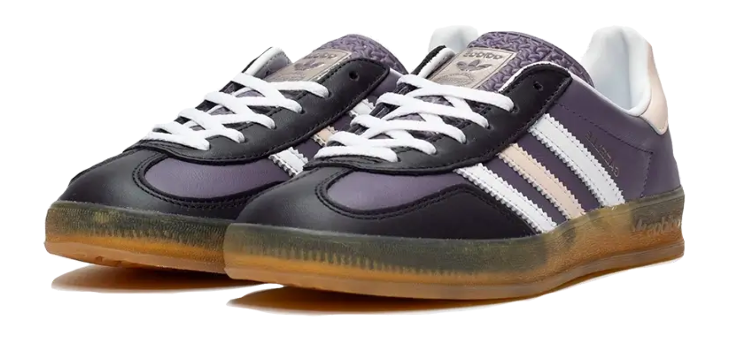 Scarpe da ginnastica viola collezione adidas gazelle