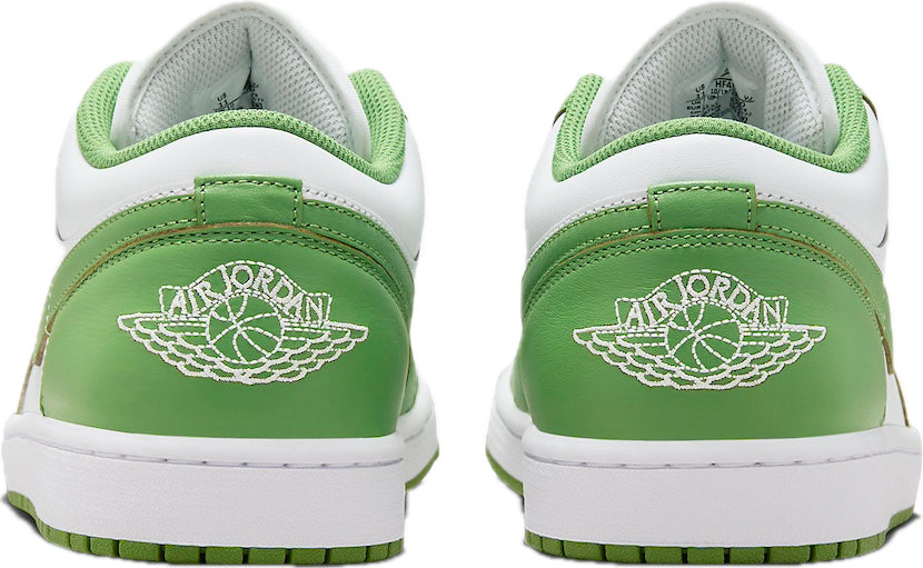 Scarpe da ginnastica verdi collezione air jordan 1 low