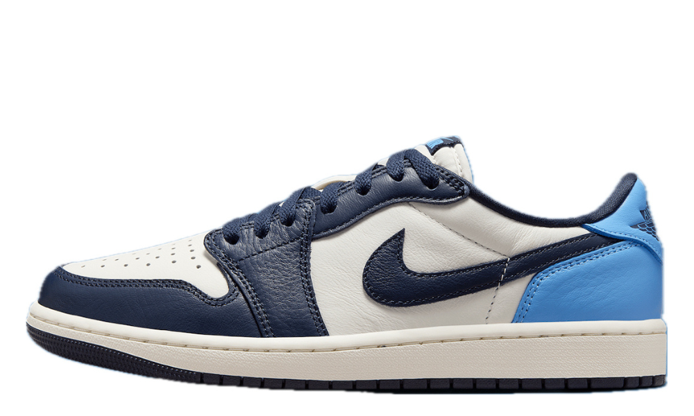 Scarpe da ginnastica blu e celesti collezione Air Jordan 1 low