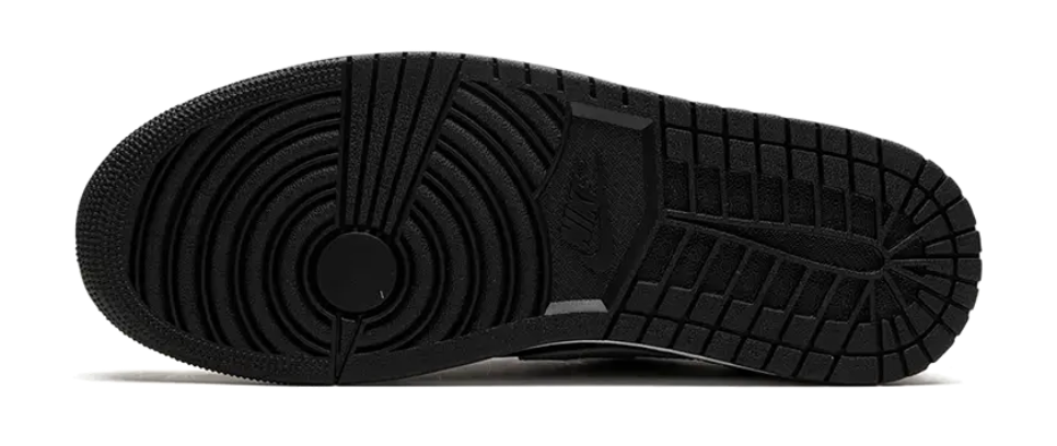 Scarpe da ginnastica nere e grigie collezione air jordan 1 low