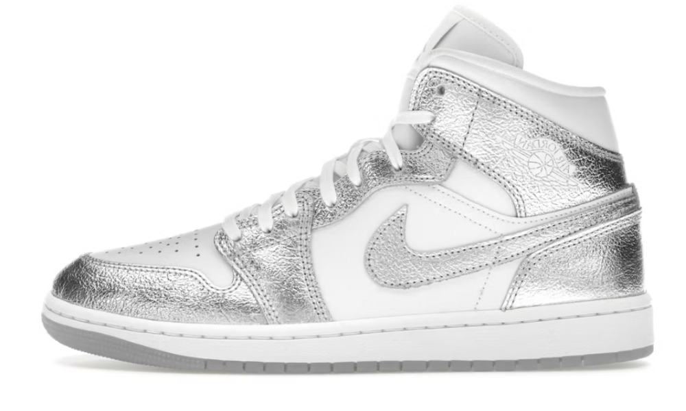 Scarpe da ginnastica argento collezione Air Jordan 1 mid