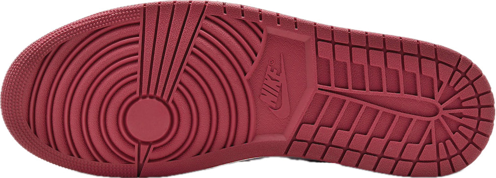 Scarpe da ginnastica rosse e bianche collezione air jordan 1 high