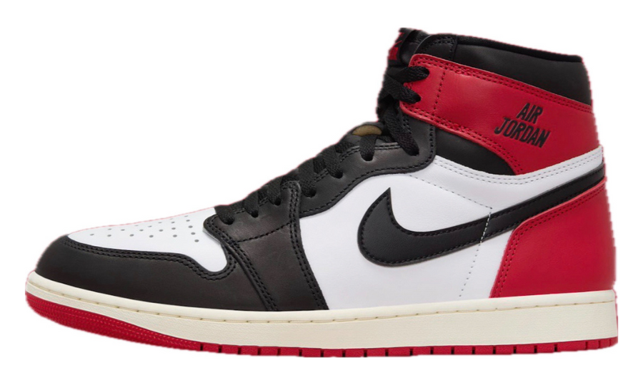 Scarpe da ginnastica nere e rosse collezione Air Jordan 1 high