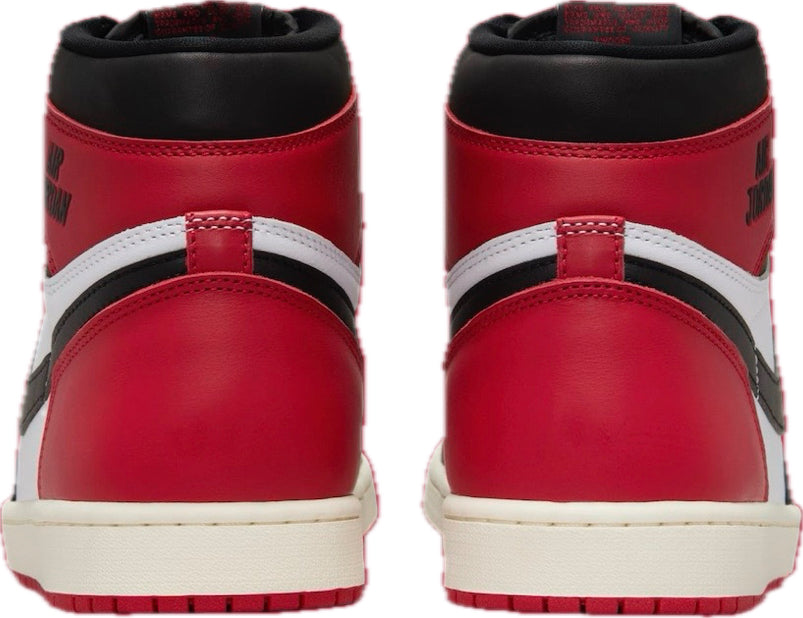 Scarpe da ginnastica nere e rosse collezione Air Jordan 1 high