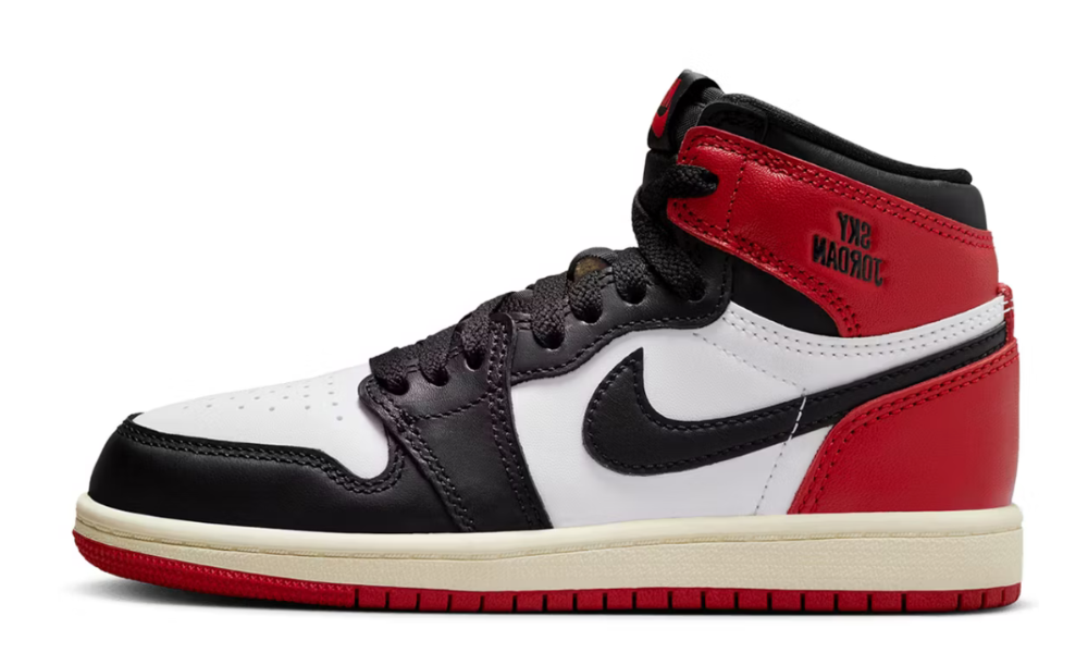 Air Jordan 1 Retro High OG Black Toe Reimagined (bambino)