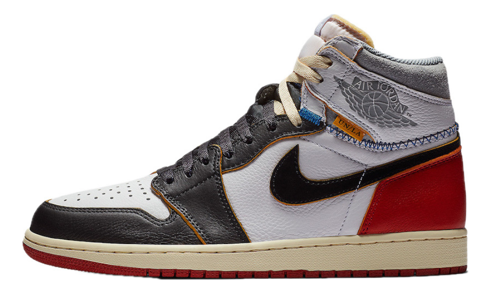 Scarpe da ginnastica nere bianche e rosse collezione Air Jordan 1 high