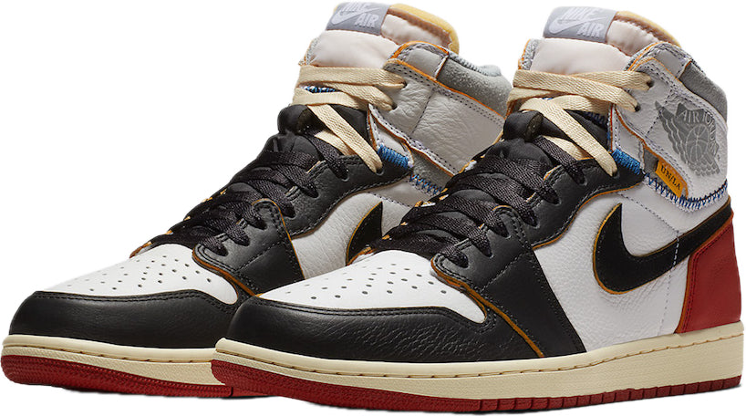 Scarpe da ginnastica nere bianche e rosse collezione Air Jordan 1 high