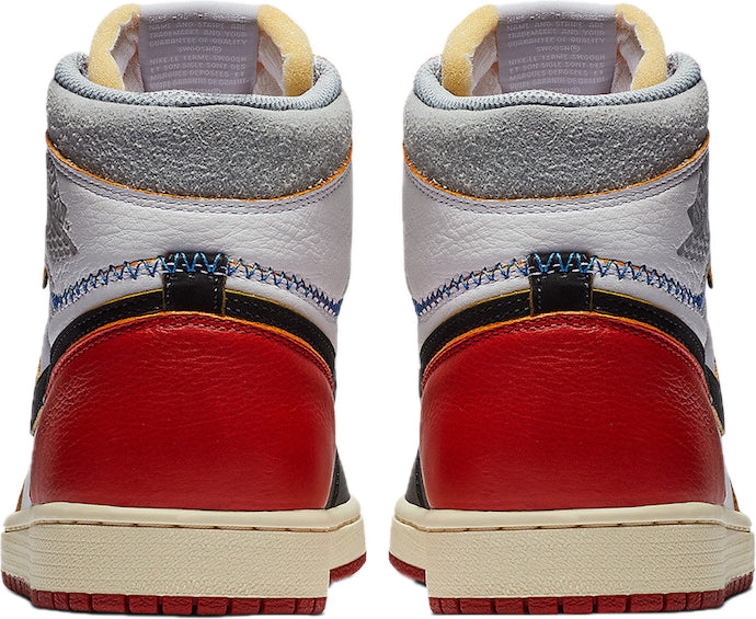 Scarpe da ginnastica nere bianche e rosse collezione Air Jordan 1 high