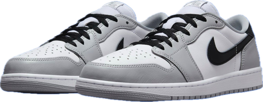 Scarpe da ginnastica grigie bianche e nere collezione air jordan 1 low