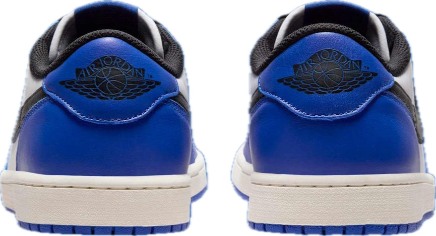 Scarpe da ginnastica blu e bianche collezione air jordan 1 low