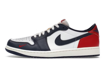 Scarpe da ginnastica nere bianca e rossa collezione air jordan 1 low