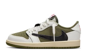 Air Jordan 1 Retro Low OG SP Travis Scott Medium Olive (bambino)