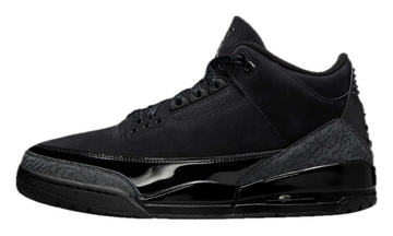 Scarpe da ginnastica nere collezione air jordan 3