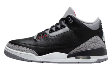 Scarpe da ginnastica nere e grigie collezione air jordan 3