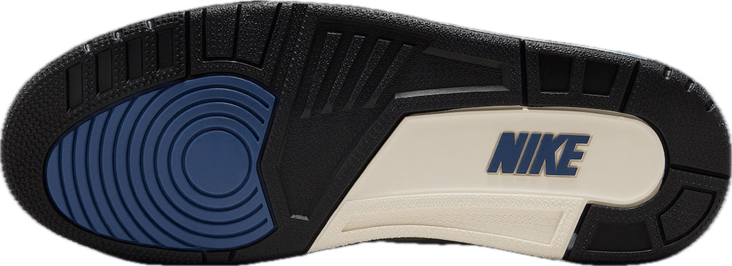 Scarpe da ginnastica bianche nere e blu collezione air jordan 3