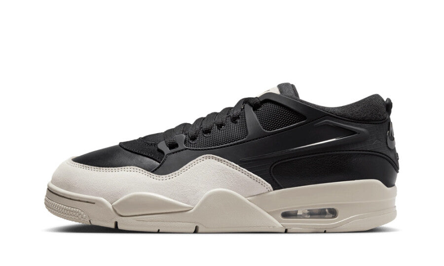 Scarpe da ginnastica bianche e nere collezione air jordan 4