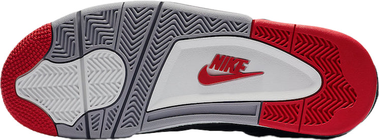 Scarpe da ginnastica nere bianche e rosse collezione Air Jordan 4