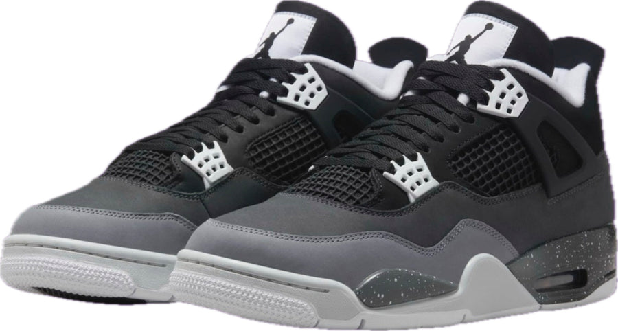 Scarpe da ginnastica nere e grigie collezione air jordan 4