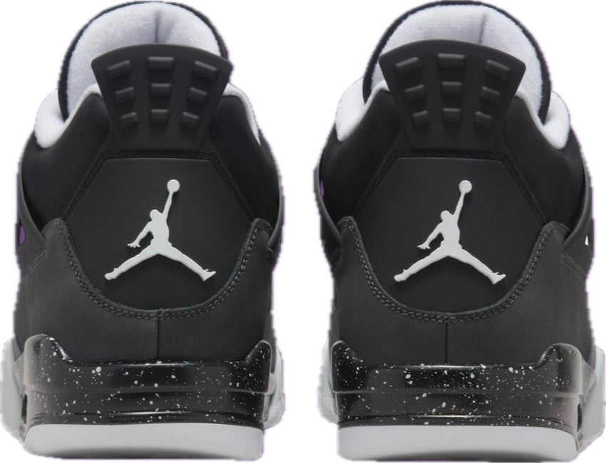 Scarpe da ginnastica nere e grigie collezione air jordan 4