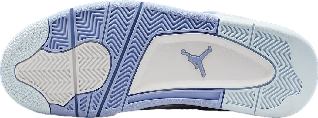 Scarpe da ginnastica bianche e celesti collezione Air Jordan 4