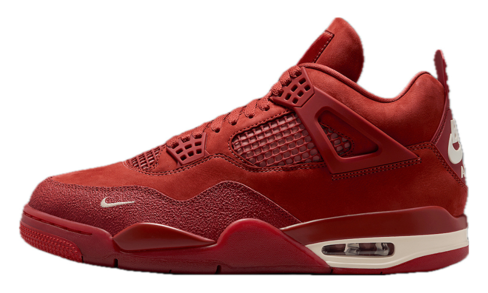 Scarpe da ginnastica rosse collezione air jordan 4