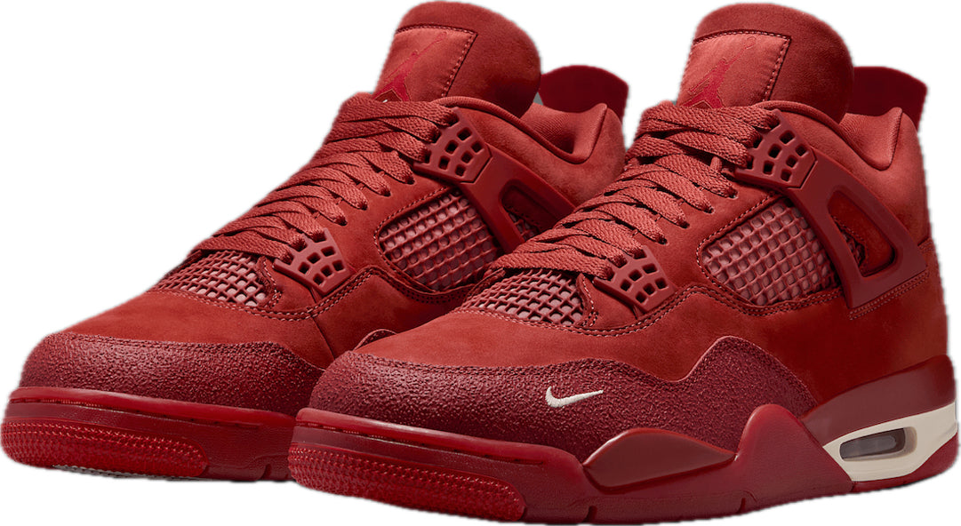 Scarpe da ginnastica rosse collezione air jordan 4