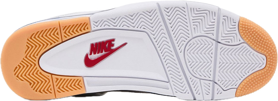 Scarpe da ginnastica bianche e blu collezione air jordan 4