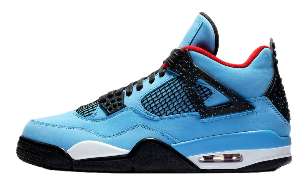 Scarpe da ginnastica celesti collezione Air Jordan 4