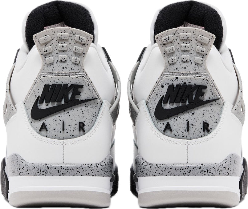 Scarpe da ginnastica bianche e grigie collezione Air Jordan 4