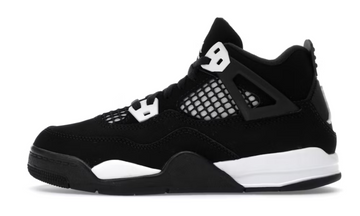 Scarpe da ginnastica nere e bianche collezione air jordan 4