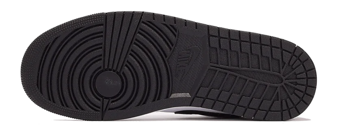 Scarpe da ginnastica bianche e nere collezione air jordan 1 low