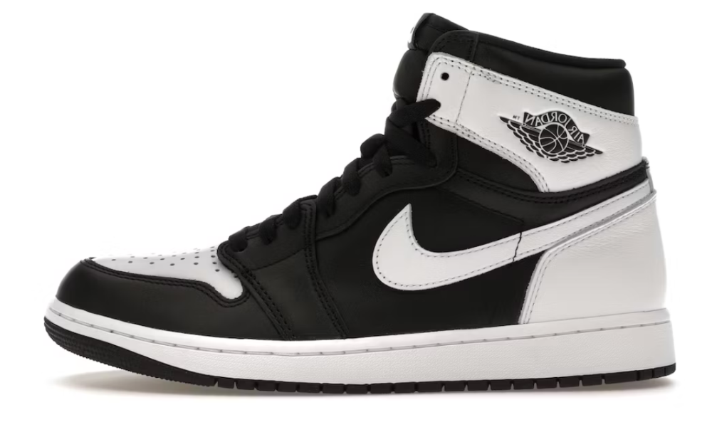 Scarpe da ginnastica nere e bianche collezione jordan 1 high